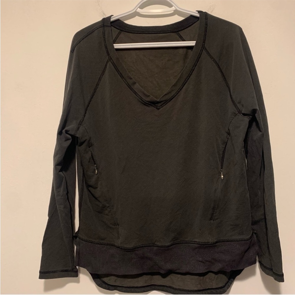 Lululemon After Asana Pullover Telemark Print Black / Black Size 8 - Picture 6 of 11